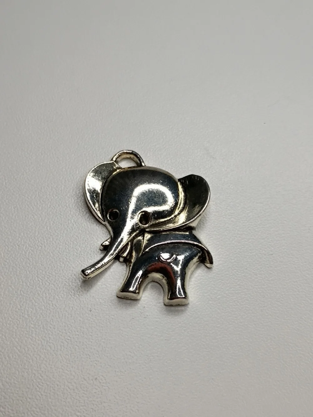 Silver Elephant Charm Pendant for Kids Accessories